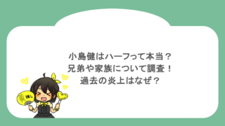 小島健はハーフって本当？兄弟や家族について調査！過去の炎上はなぜ？